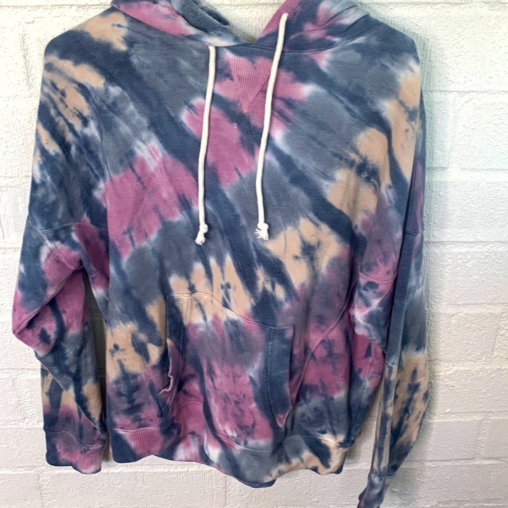 Lucky Brand Tie Dye Oversized Hoodie Sweatshirt size Medium